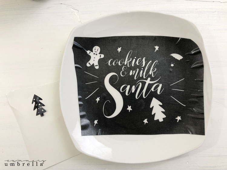 Santa's cookie plate crafting tutorial