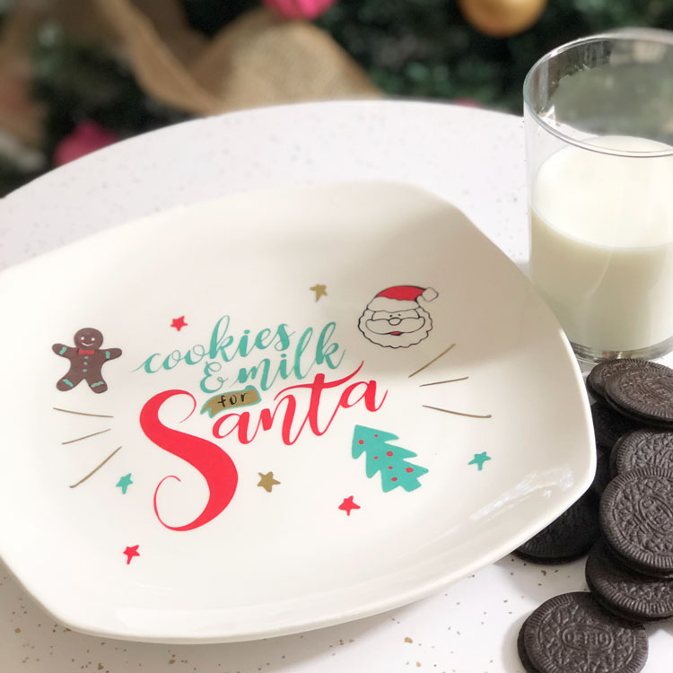 Diy Cookies For Santa Plate With Svg Design File Lz Cathcart