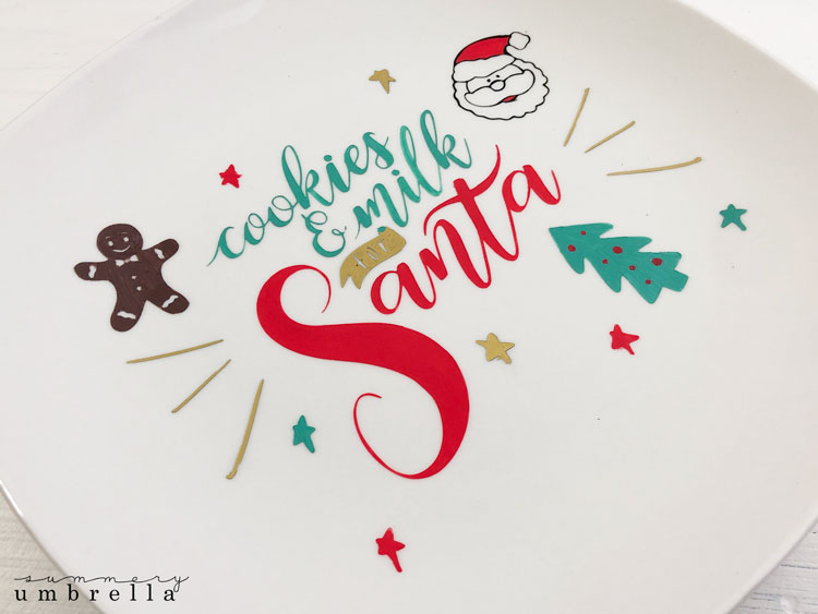 cookies and milk for santa svg