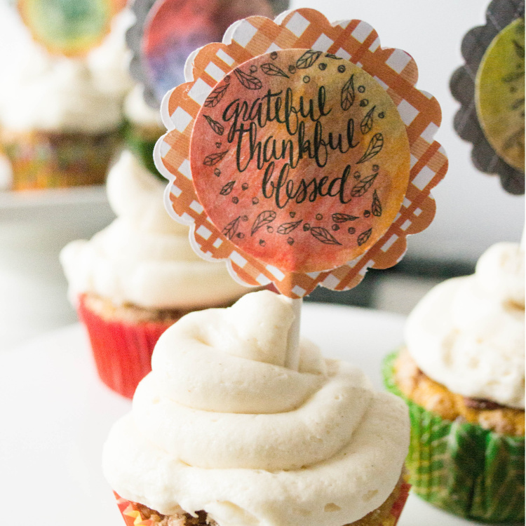 Learn How to Make These Colorful DIY Watercolor Cupcake Toppers