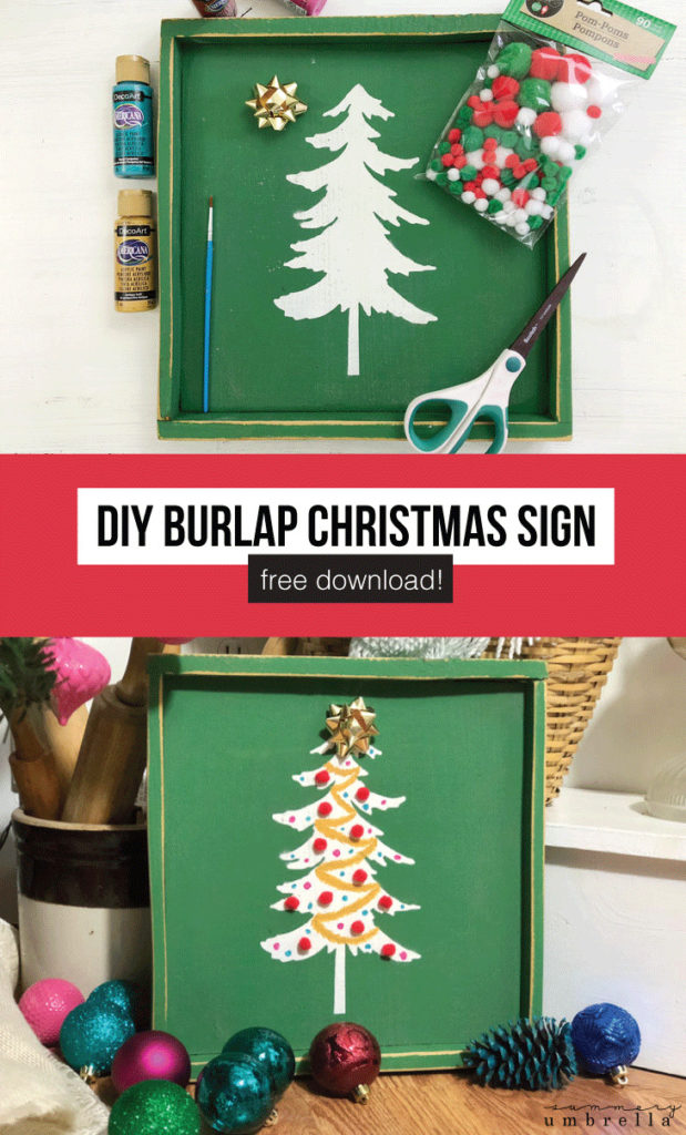 Do you have an old sign that needs a quick refresh? Try something new with this Colorful and Festive DIY Christmas Signs tutorial that is super easy for you or your children! #christmassigns #diychristmassigns #diychristmasgifts #diyholidaywoodsigns #christmasstencils