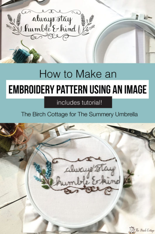 How To Create An Embroidery Pattern Using An Image  LZ Cathcart