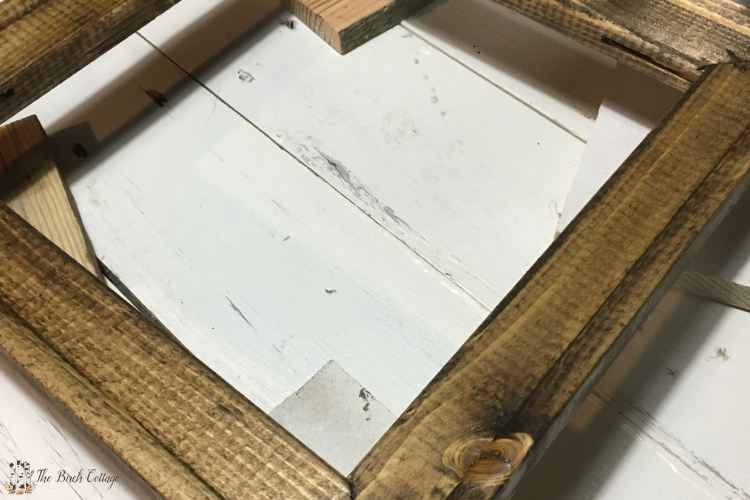 staining frame for reverse canvas wall art