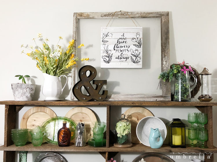 Woodsy Spring Decor Idea - Oh My Creative