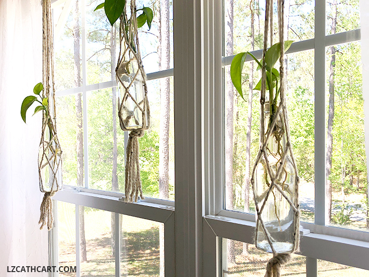 diy planter hanger bottle