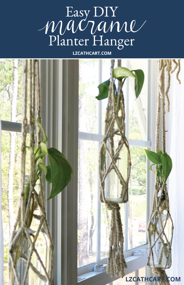 Did you know that you can create your very own DIY Macrame Plant Hanger? Not only is it easy, but you can use every day supplies as well! #diyplanthanger #macrameplanter #macramehangingplater #diymacrameplanthanger #diymacrame #macrame #plantlady