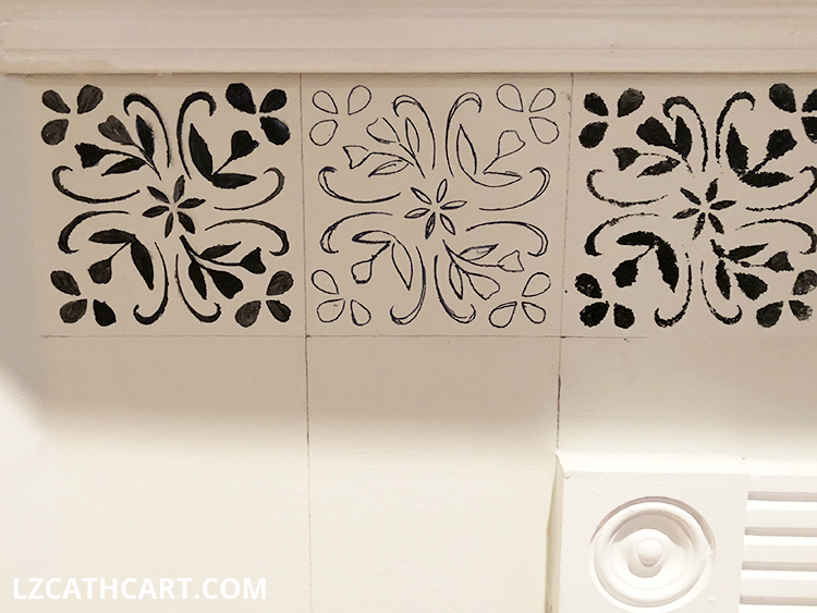 diy flower stencil