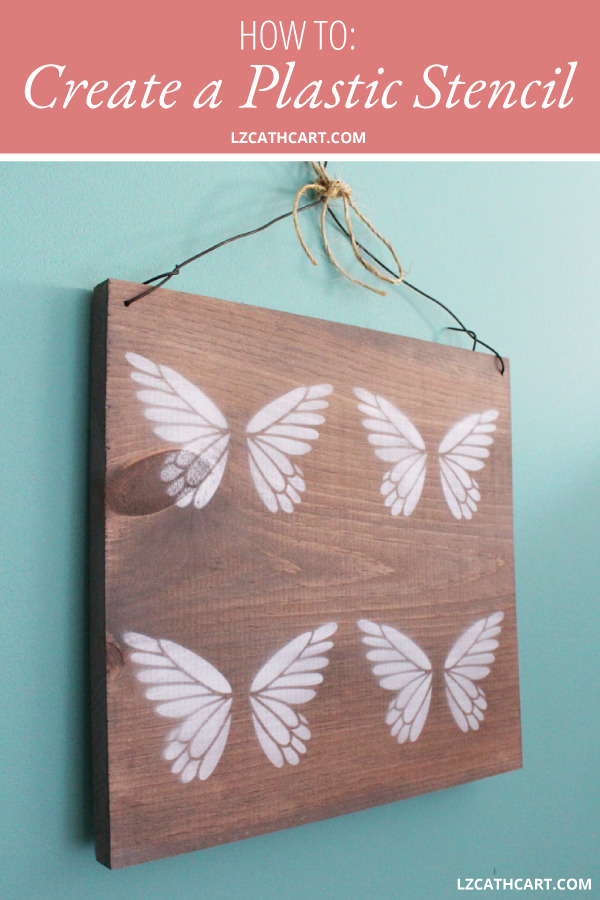 Sometimes you just need a plastic stencil for a project, but how do you make one? Learn how with this step-by-step and video tutorial! #plasticstencil #diyplasticstencil #stencilreusable #diystencil