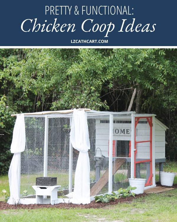Are you looking for ideas to update your chicken coop? Sometimes all you need is one little pop of color to make all the difference. Get inspired with a few of these rustic beauties! #chickencoop #chickencoopdesigns #chickencoopideas #diychickencoop #rustichickencoop