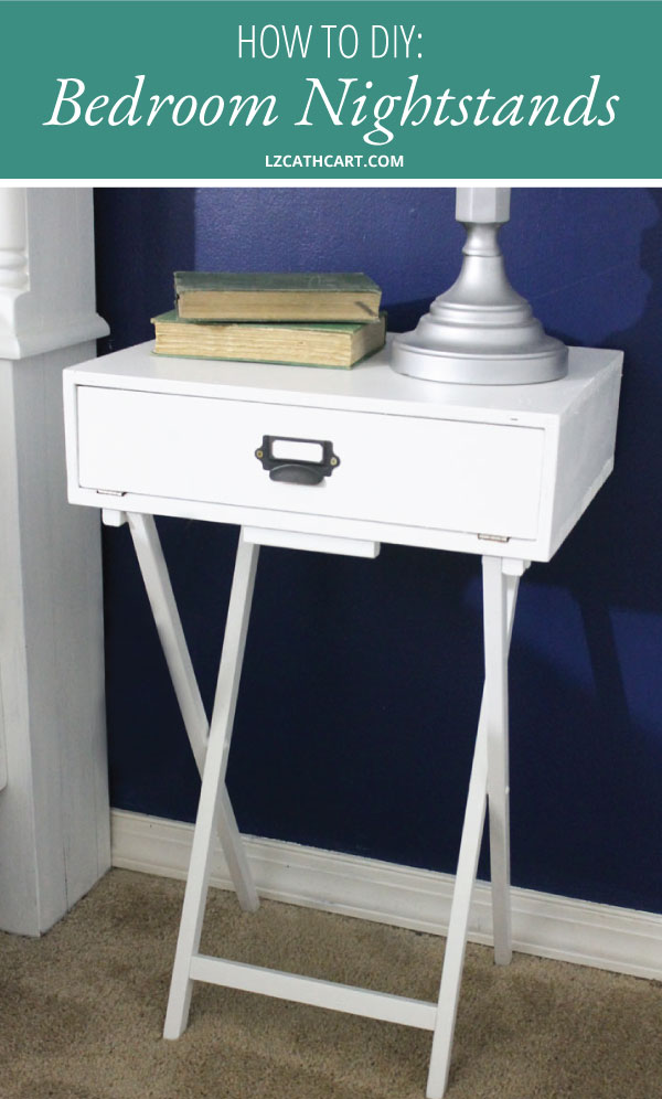 Get the Pottery Barn look for less with this easy DIY nightstand tutorial. You'll love the rustic charm of this piece in your bedroom. #DIYNightstand #PotteryBarnInspired