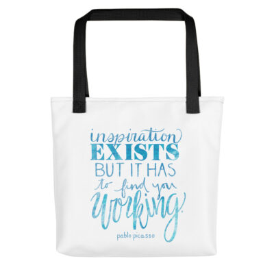 inspiration exists tote bag