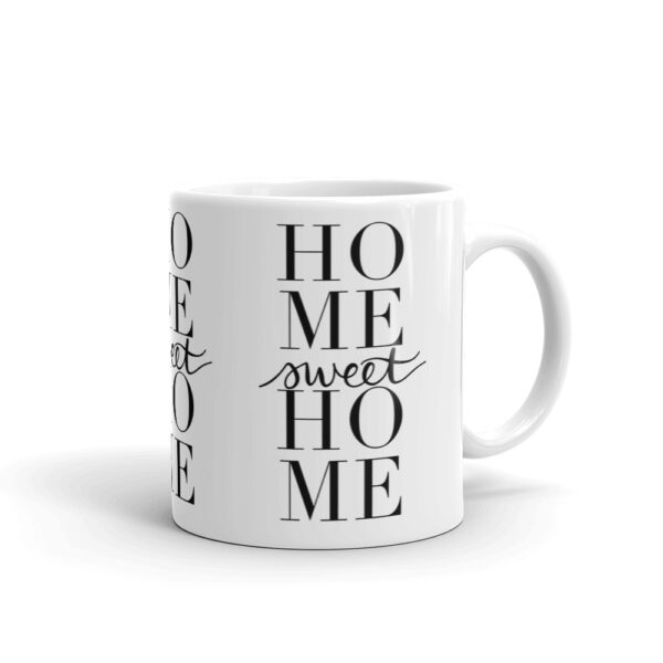 home sweet home mug in white