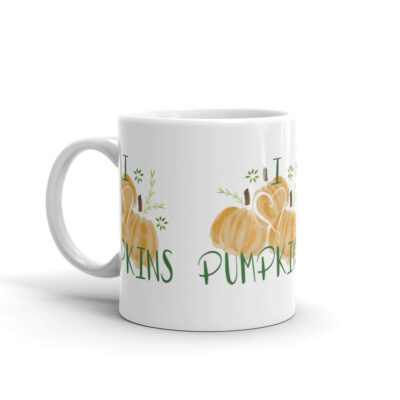 i heart pumpkins mug