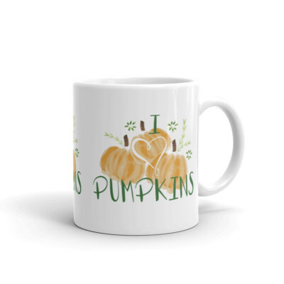 i heart pumpkins mug