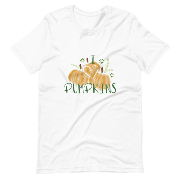 i heart pumpkins women t-shirt in white