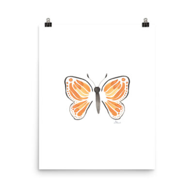 monarch butterfly art print 2