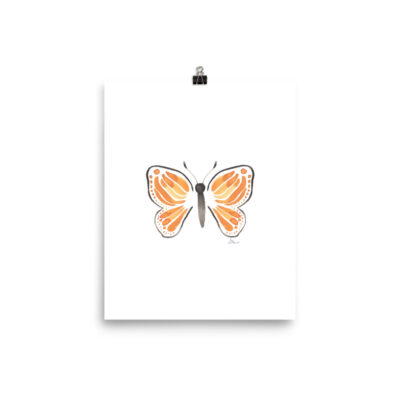 monarch butterfly art print