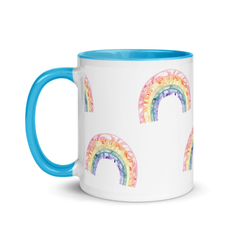 Watercolor Rainbow cup