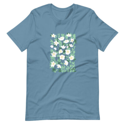 This Lemonade White Wildflowers Women's T-Shirt is both dreamy and super soft and lightweight. Not only is it comfortable, but also flattering in a variety of colors! #yellow #flowertshirt #wildflowershirt #yellowflowershirt #wildflowerdesign