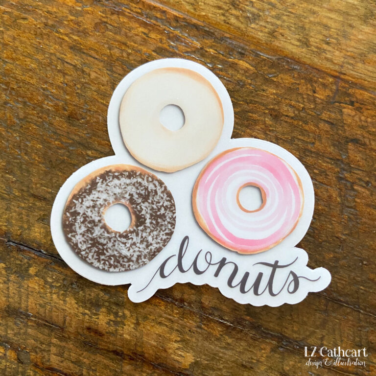 donut sticker 