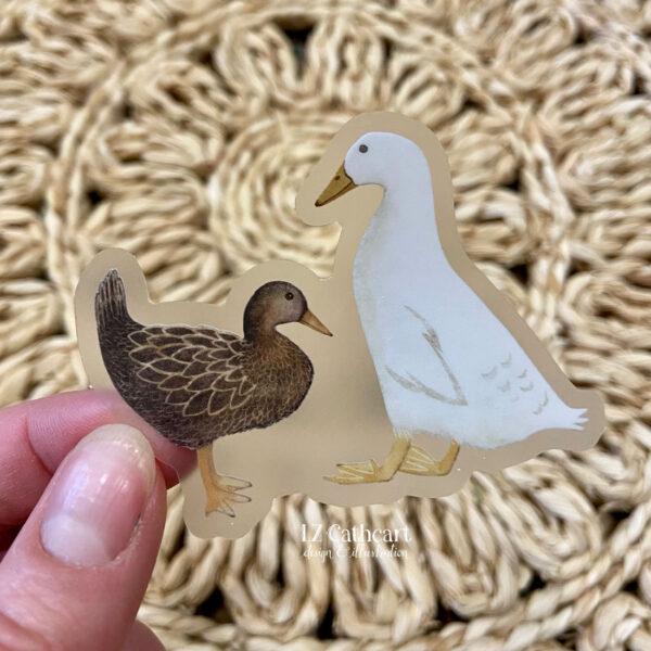 farm ducks sticker
