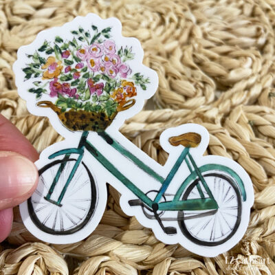 bike flower bouquet