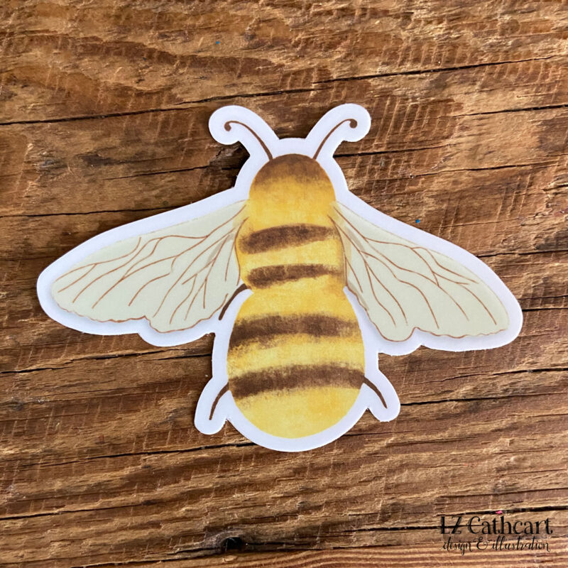 bumble bee sticker