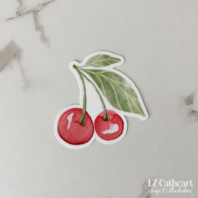 cherries sticker