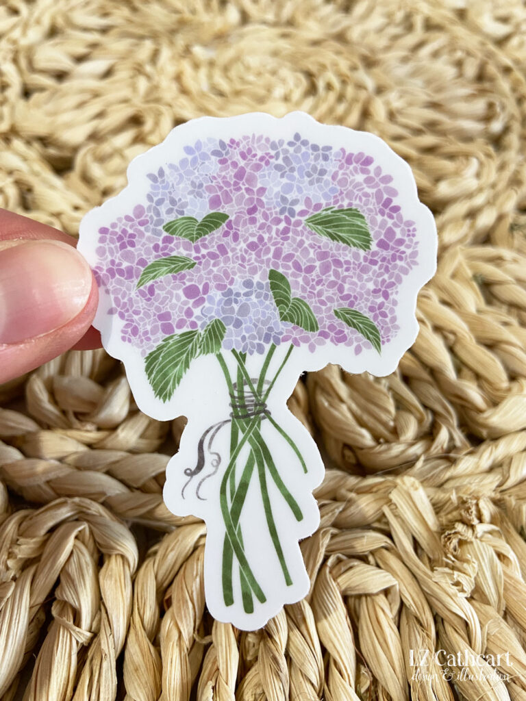 Hydrangea Bouquet Sticker