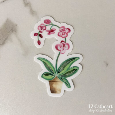 orchid sticker