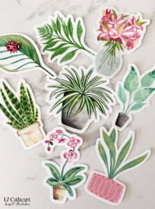 delightful plant stickers to brighten your day lz cathcart