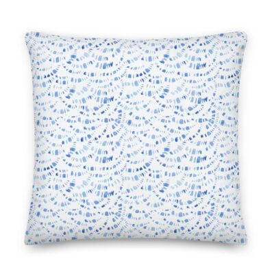 blue boho pillow
