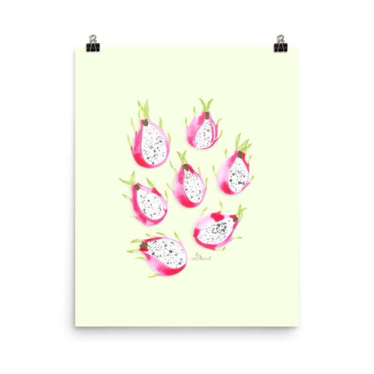 dragonfruit art print
