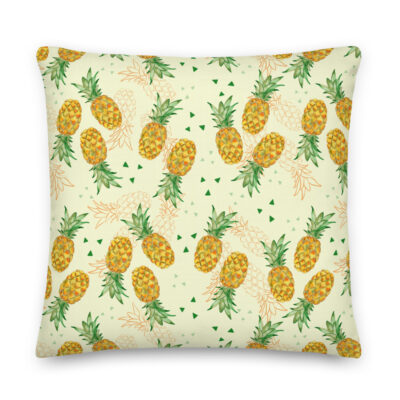 watercolor pineapple pillow