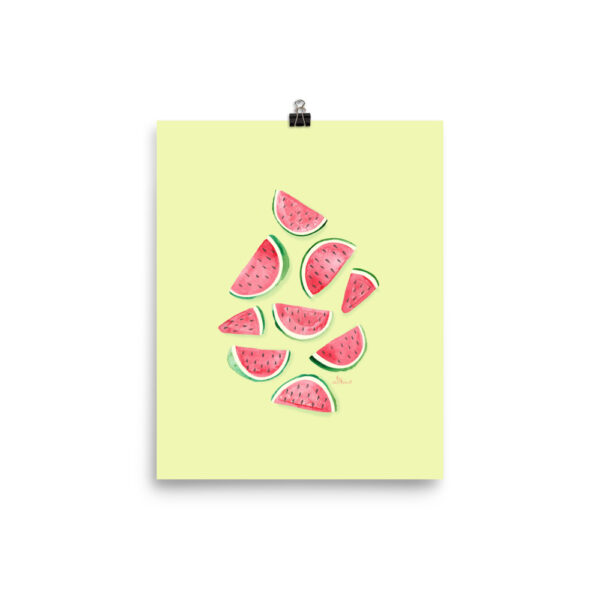 watermelon slice art print