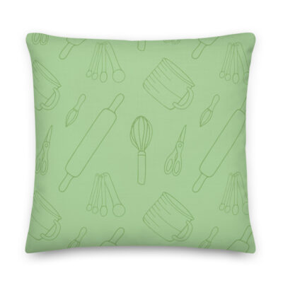 baking utensils lime pillow