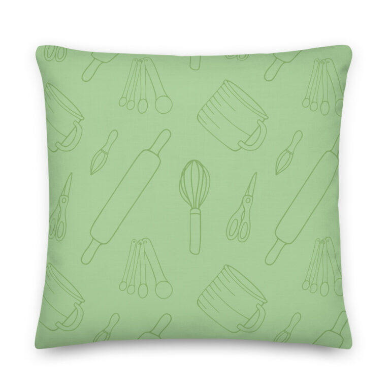 baking utensils lime pillow