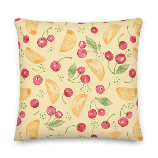 lemon design pillow