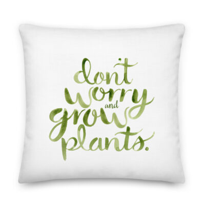 grow plants pillow
