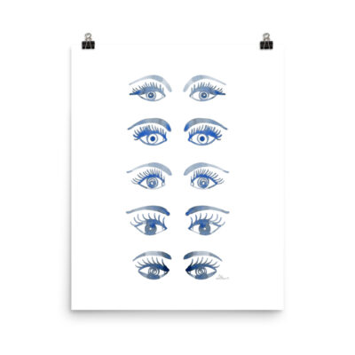 blue eyes art print