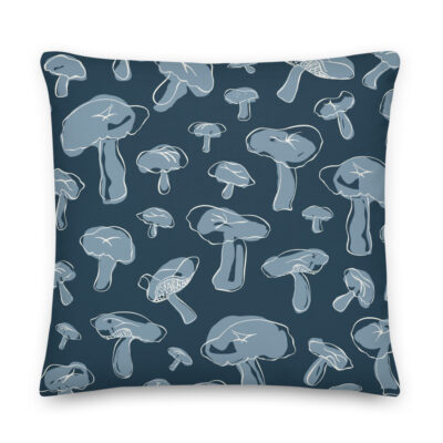 mushroom pillow navy