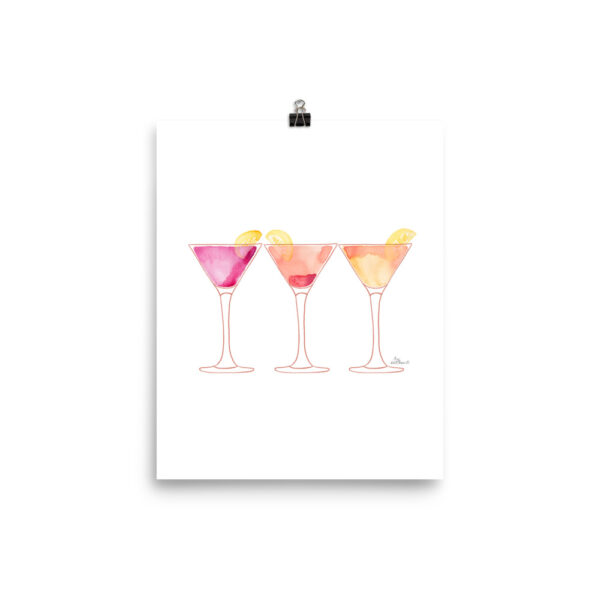 martinis art print