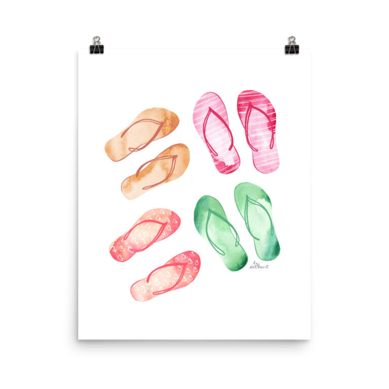 sandals art print