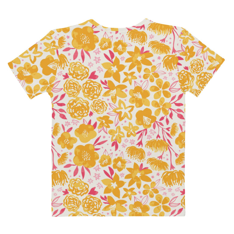 yellow floral tshirt