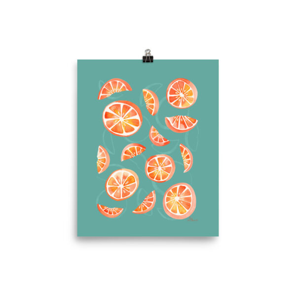 orange slice poster