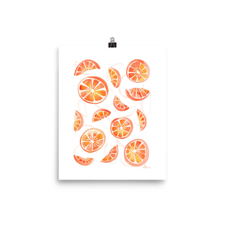 orange slice poster