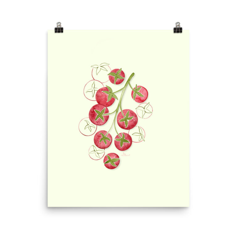 tomato plant print