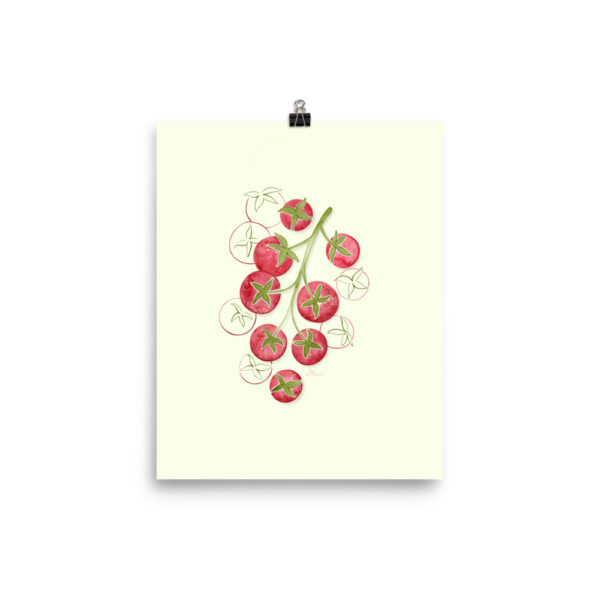 tomato plant art print