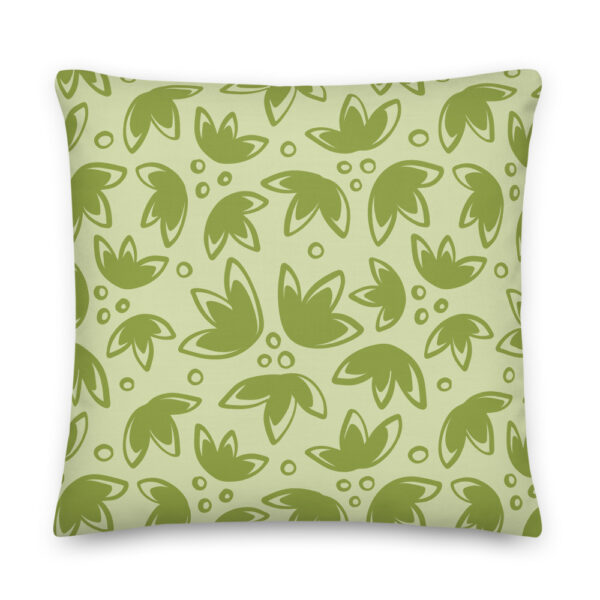 tulip pillow green