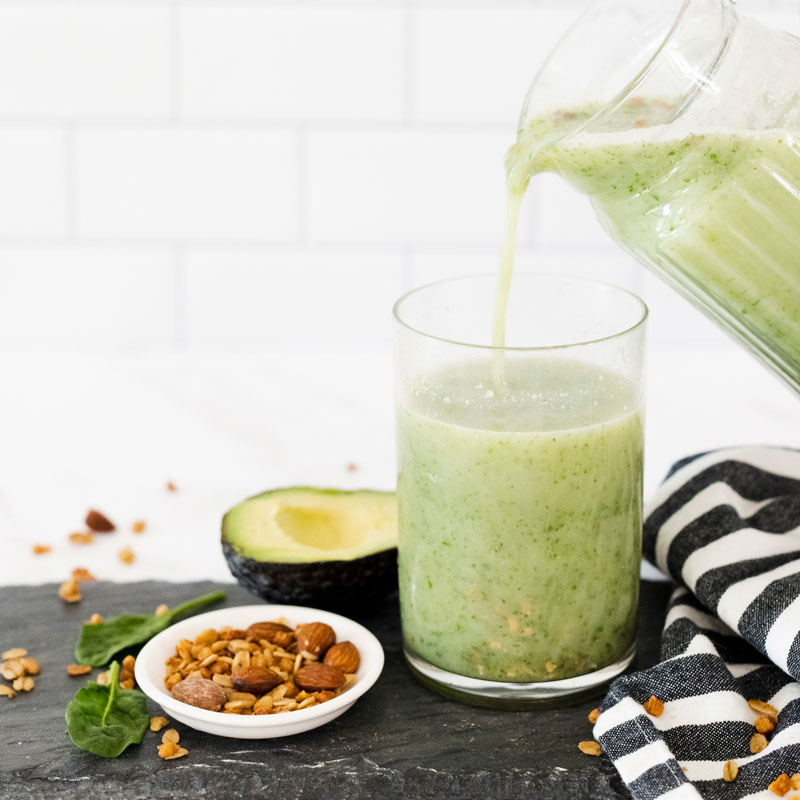 Easily the Most Delicious Apple and Avocado Green Smoothie Recipe